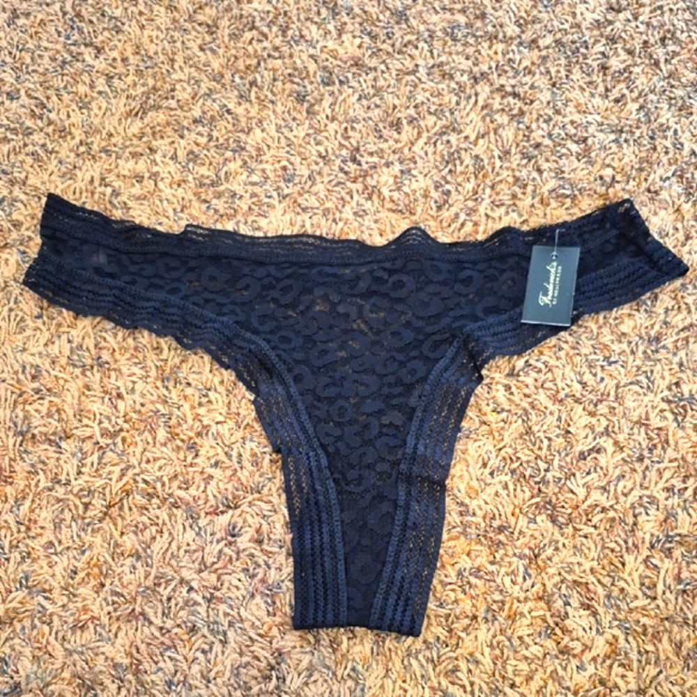 Black Lace Thong